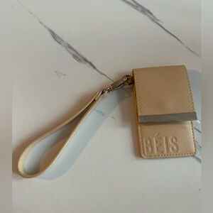 BEIS Tan Card Holder with Wrist Strap